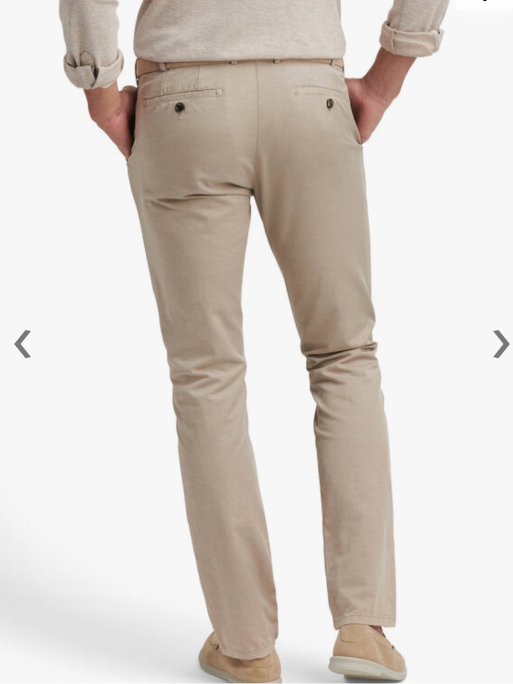$225 Peter Millar Crown Crafted Somerset Linen Cotton Khaki Gray Pants Size 32